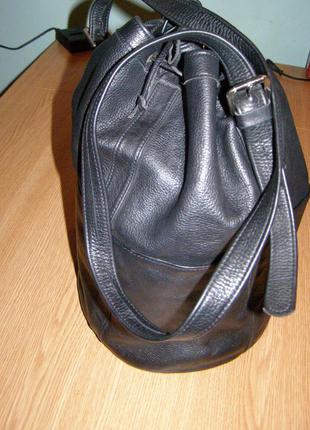 Прикольный рюкзак сумка через плечо торба кожа