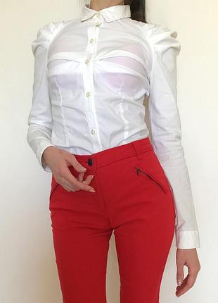 Зефирная белоснежная рубашка kathy van zeeland