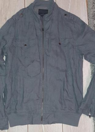 Куртка  мужская весенняя, льняная куртка  twentyone men, l1 фото