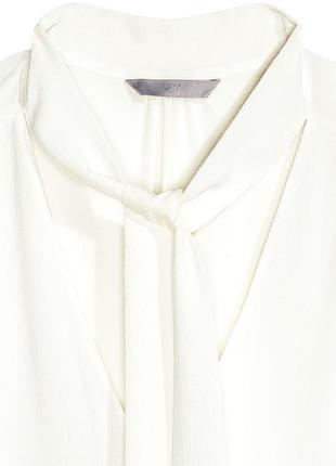100% вискоза на высокий рост белая натуральная вискозная блуза с бантом качество!!!3 фото