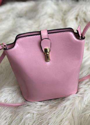 Маленькая розовая сумка3 фото