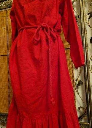 Р 50 платье 👗 из льна 5