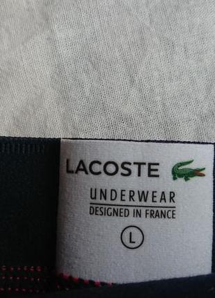 Брендова фірмова чоловіча білизна труси боксери lacoste,оригінал,нові з бірками,made in germany,розмір l.8 фото