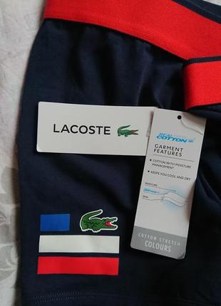 Брендова фірмова чоловіча білизна труси боксери lacoste,оригінал,нові з бірками,made in germany,розмір l.7 фото