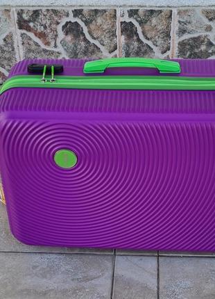 Добрый чемодан средний mcs turkey 🇹🇷  фиолетовый8 фото