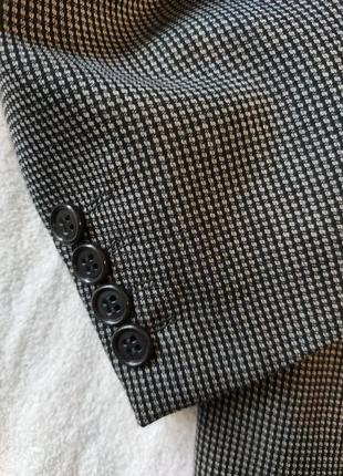 Шерстяной винтажный пиджак прямого кроя с мужского плеча renato cavalli3 фото