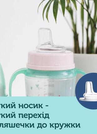 Поильник тренировочный зеленый 120 мл canpol babies easystart sweet fun (5901691813373)3 фото