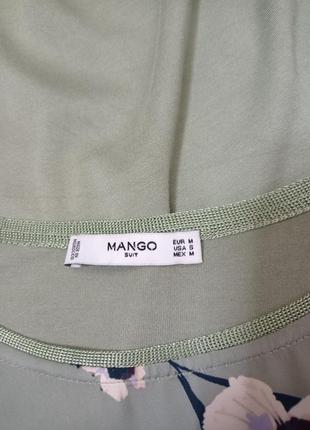 Блуза комбінована mango oversize5 фото