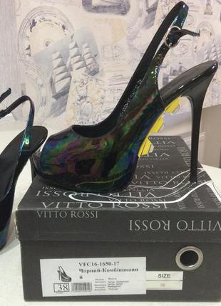 Голографические туфли vitto rossi кожа