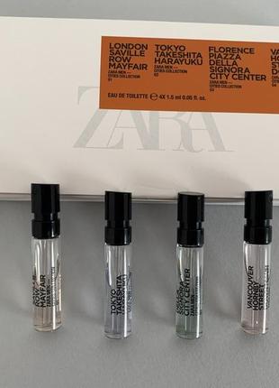 Набір zara discovery set колекція cities 4 шт. 1,5 ml7 фото