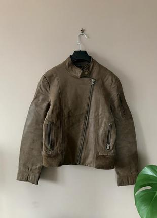 Куртка кожаная mango