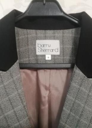 Berry sherrard стильный  шерстяной пиджак в клетку1 фото