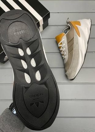 Мужские демисезонные бежевые  кроссовки adidas sharks🆕адидас шарк3 фото