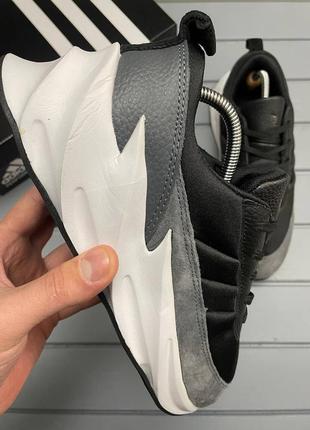 Мужские демисезонные серые с черные кроссовки adidas sharks🆕адидас шарк8 фото