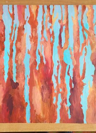 Картина абстракція "дерева"