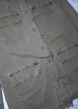 Куртка  джинсовка хаки4 фото
