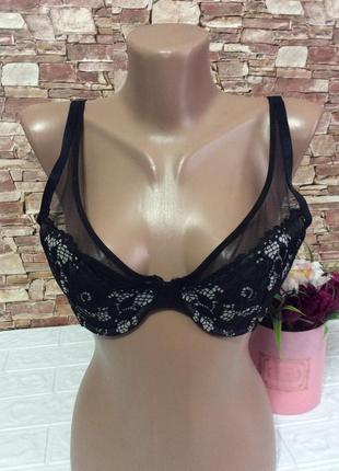 Бюстгальтер на тонком поролоне лиф сетка р.75с