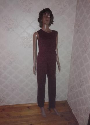 Очманілий демі костюм штани і майка безрукавка меланж розпродаж!