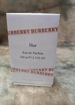 100 мл burberry her parfum цветочные, фруктовые