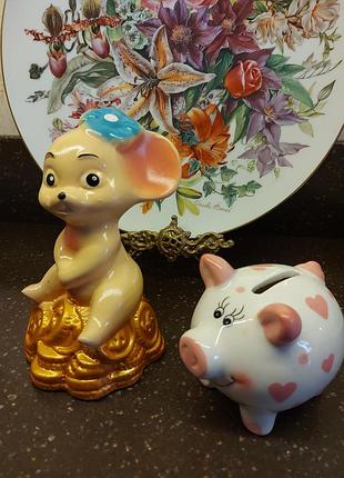 Две копилки керамика