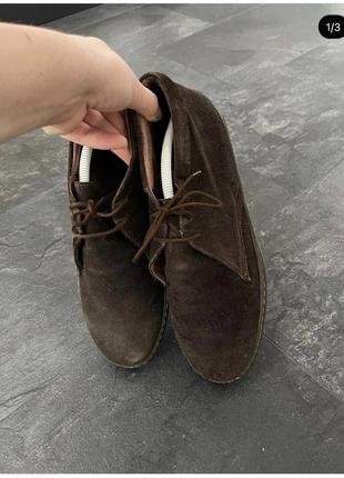 Чоловічі туфлі натуральний замш