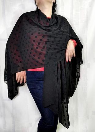 Роскошная шифоновая накидка, шаль, палантин