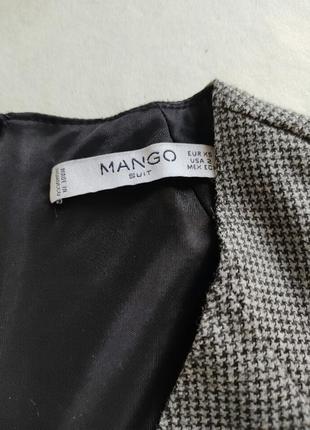 Платье в гусиную лапку mango8 фото