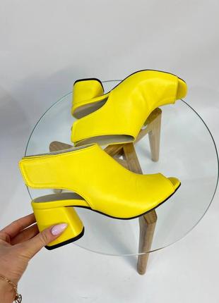 Босоніжки з відкритою п'ятою kori ☀️ шкіра натуральна 36-41р