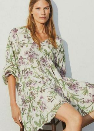 H&m обьемное платье трапеция парашют m 3