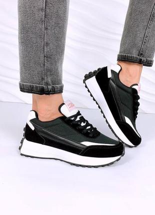 Кроссовки 
эко-замша+текстиль+эко-кожа