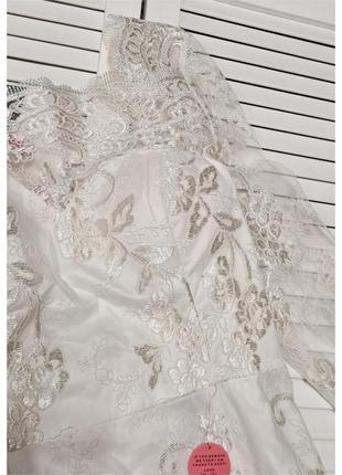 Белое свадебное платье вечернее chi chi london/платье для росписи4 фото