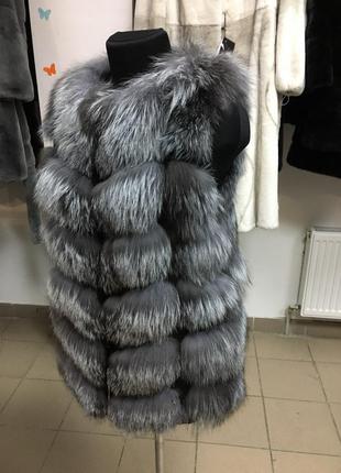 Жилеты из чернобурки.70 см.пошив украина