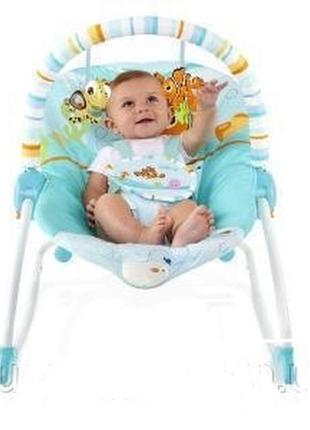 Крісло гойдалка дитяче крісло шезлонг заколисуючий центр для малюків від 0+