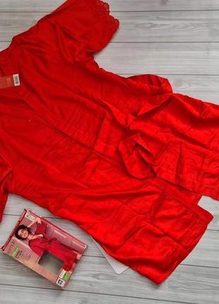 Сатиновый халат с кружевом esmara lingerie5 фото
