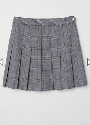Спідниця в клітку плісирована h&m m