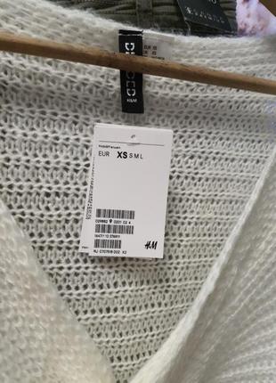 В'язаний укорочений джемпер светр з вузлом, н&м7 фото