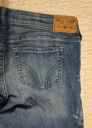 Джинсы hollister w27с рисунком3 фото