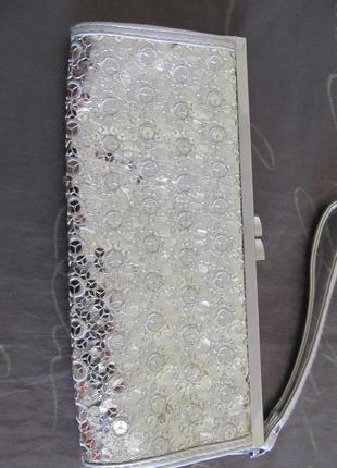 Клатч з пайєтками жіночий випускний вечірній сумка2 фото