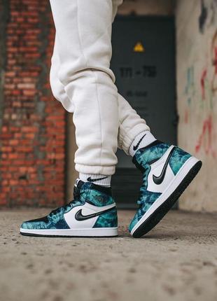 Nike air jordan 1 tie dye ♦️ чоловічі кросівки найк аїр джордан