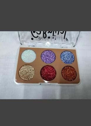 Набор тени глитерные,01 тон