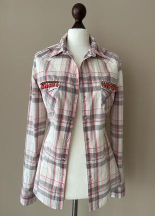 Батистовая сорочка блуза бренд guess los angeles італія