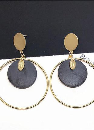 Интересные серьги- гвоздики круги от sam & jewelry