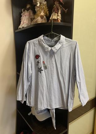 Сорочка vero moda стильна модна в смужку класна красива