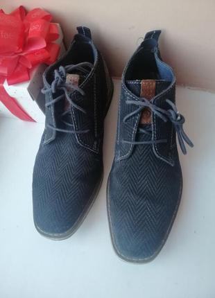 Замшевые ботинки 42р bugatti