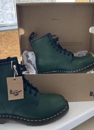 Ботинки dr. martens green5 фото