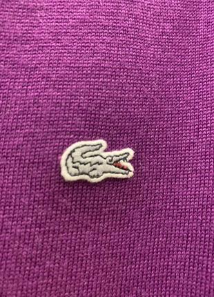 Шерстяной свитер пуловер бренд lacoste оригинал 6