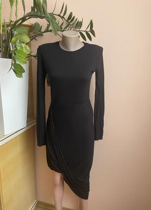 Фирменное платье от zara с ассиметричным низом s1 фото
