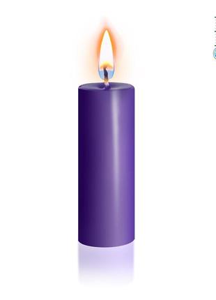 Фиолетовая свеча восковая  s 10 см низкотемпературная3 фото