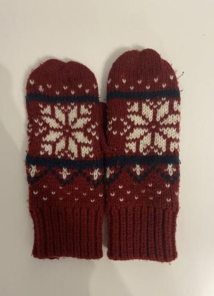 Рукавички на зиму,перчатки варежки на зиму3 фото