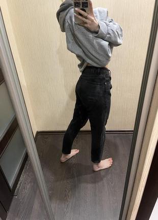 Чёрные джинсы,джинсы мом
